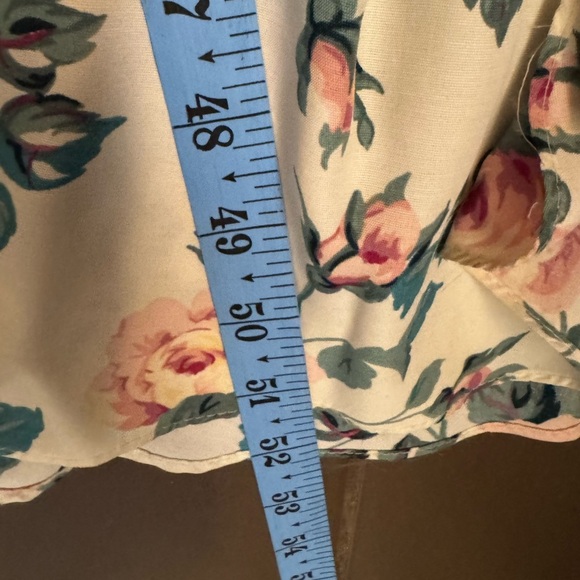 80’S VINTAGE E.D. MICHAELS Floral Women’s Dress Size 13/14 Pockets Modest Farm - Picture 14 of 15